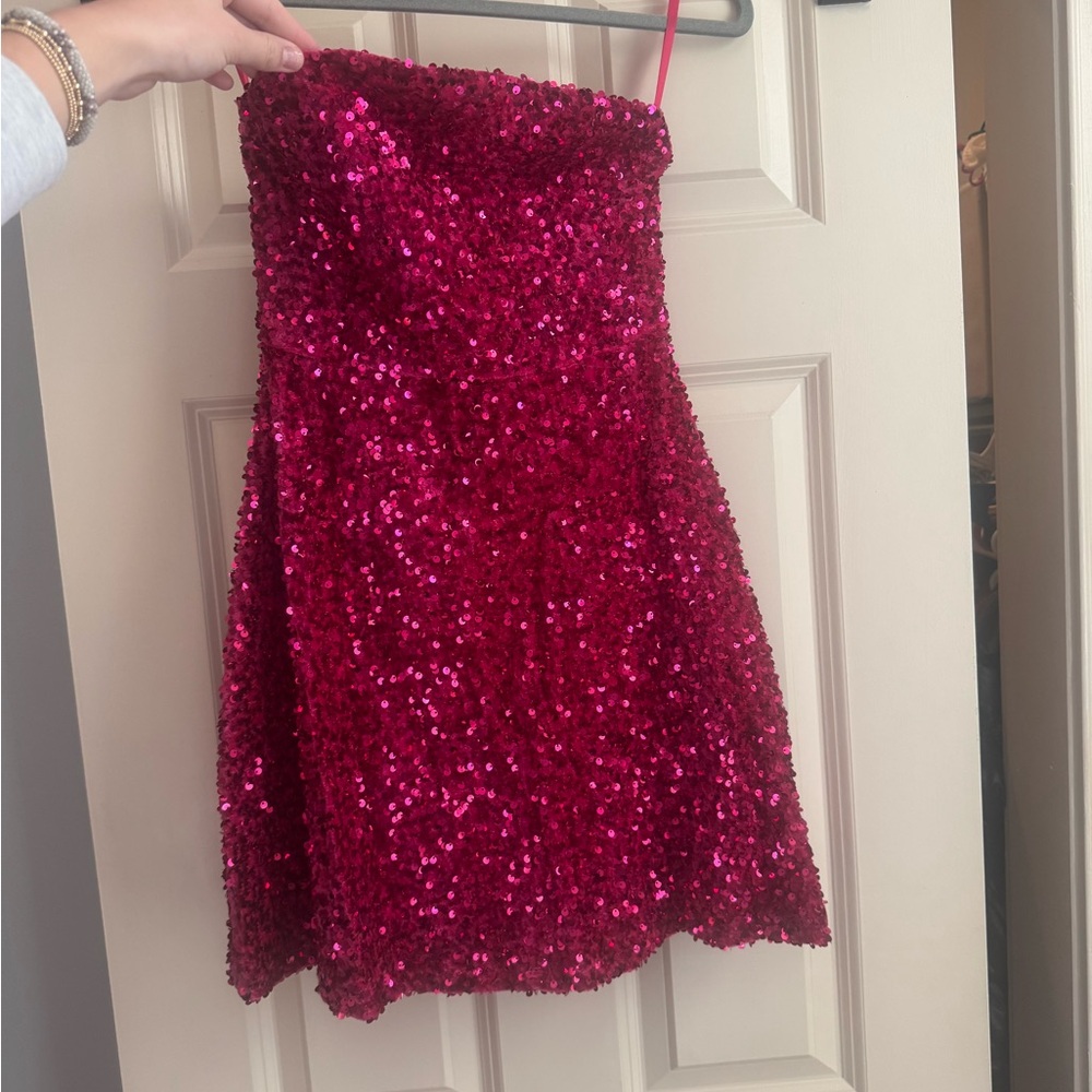 Angel Biba Vibrant Pink Dress